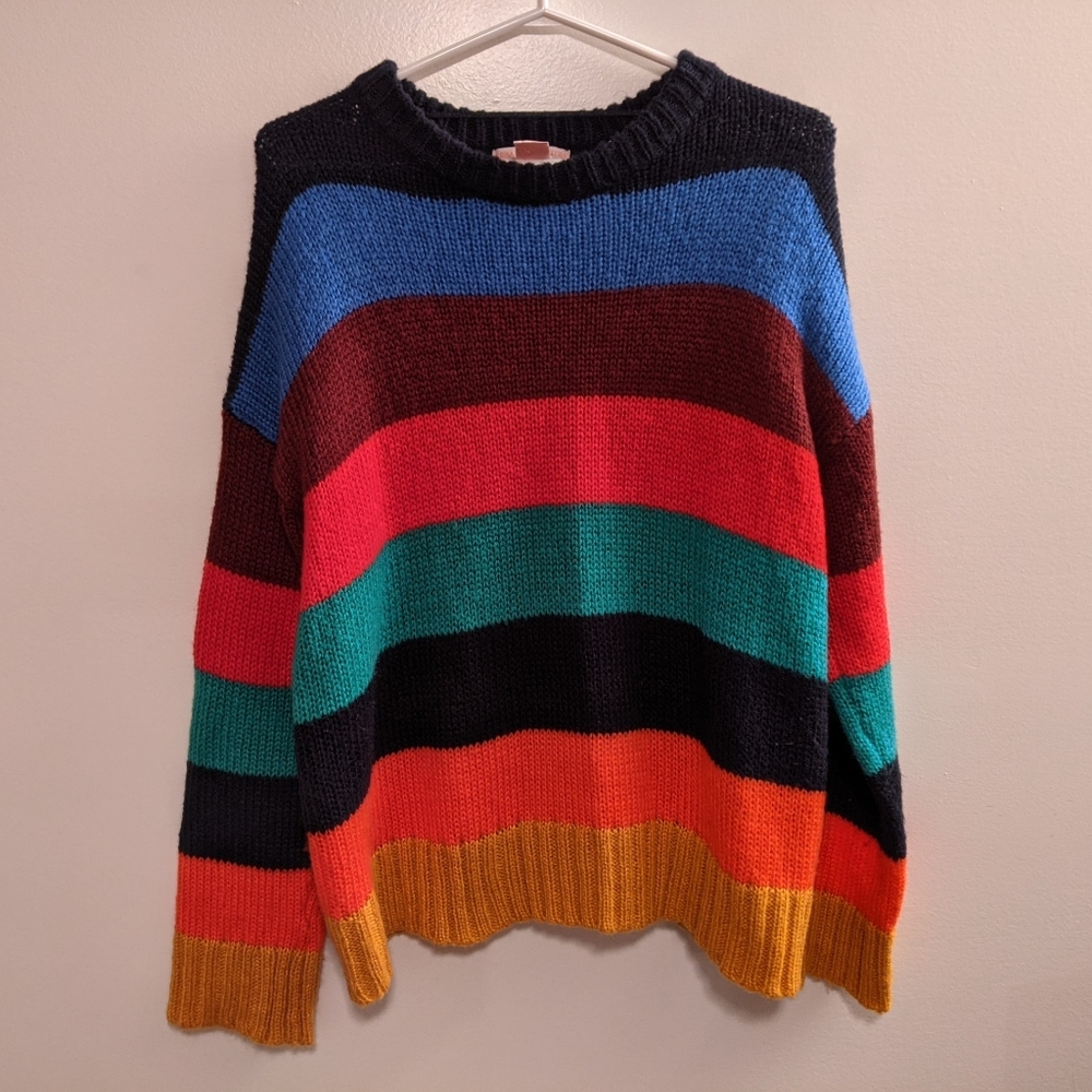 Urban Outfitters Multicoloured Crew Neck Sweater